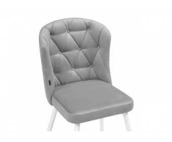 Стул на металлокаркасе Алиссум velutto 52 / белый