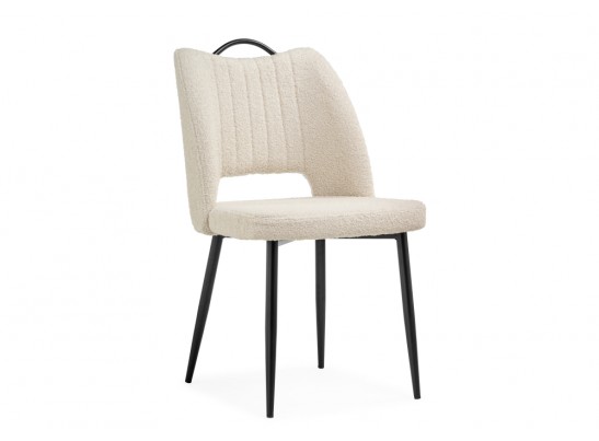 Стул на металлокаркасе Barton beige / black в Каменске-Уральском