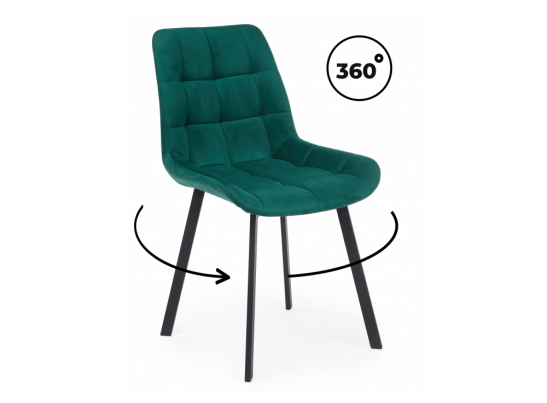 Стул на металлокаркасе Челси 360 П зеленый (zd 667) / черный в Каменске-Уральском