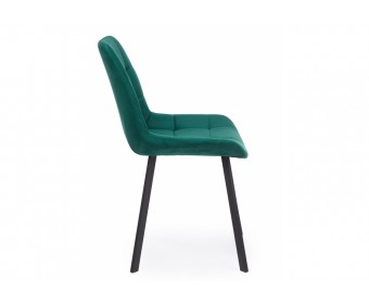 Стул на металлокаркасе Челси 360 П зеленый (zd 667) / черный