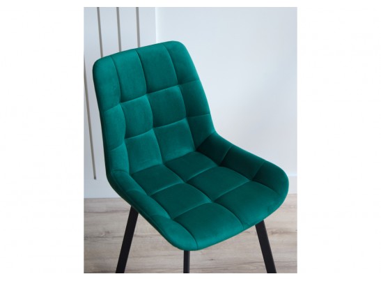 Стул на металлокаркасе Челси 360 П зеленый (zd 667) / черный в Каменске-Уральском