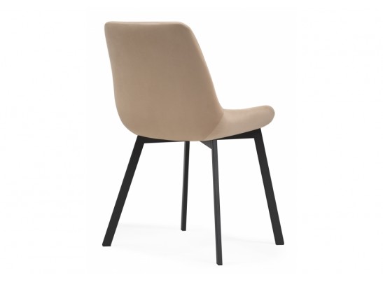 Стул на металлокаркасе Челси черный / бежевый в Каменске-Уральском