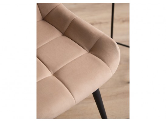 Стул на металлокаркасе Челси К бежевый (zd 210) / черный в Каменске-Уральском