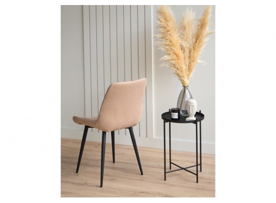 Стул на металлокаркасе Челси К бежевый (zd 210) / черный в Каменске-Уральском