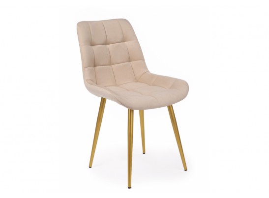 Стул на металлокаркасе Челси К бежевый (zd 210) / золотой в Каменске-Уральском