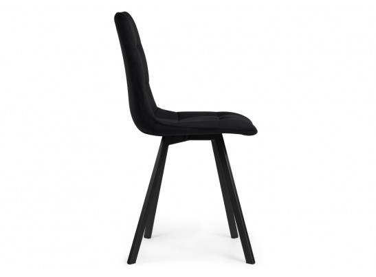 Стул на металлокаркасе Чилли П черный велюр / черный в Каменске-Уральском