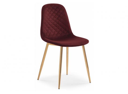 Стул на металлокаркасе Dabl wine red / gold в Каменске-Уральском