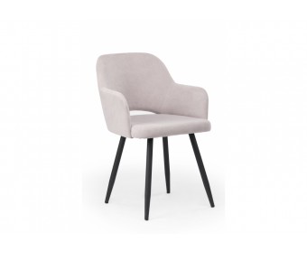 Стул на металлокаркасе Эолин 360 светло-серый (glory 36) / черный