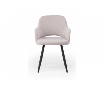 Стул на металлокаркасе Эолин 360 светло-серый (glory 36) / черный