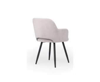 Стул на металлокаркасе Эолин 360 светло-серый (glory 36) / черный