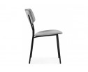Стул на металлокаркасе Фиер серый / черный глянец в Каменске-Уральском