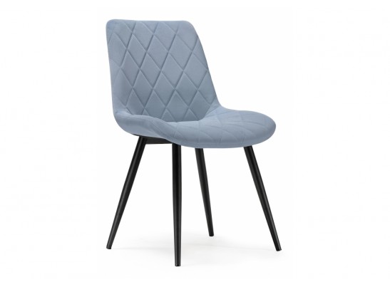 Стул на металлокаркасе Fox black / light blue в Каменске-Уральском