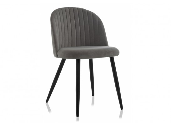 Стул на металлокаркасе Gabi 1 dark gray / black в Каменске-Уральском