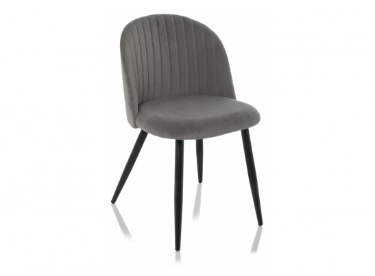 Стул на металлокаркасе Gabi 1 dark gray / black в Каменске-Уральском