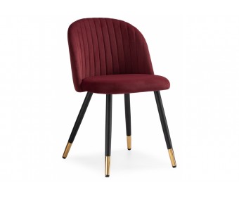 Стул на металлокаркасе Gabi wine red / black