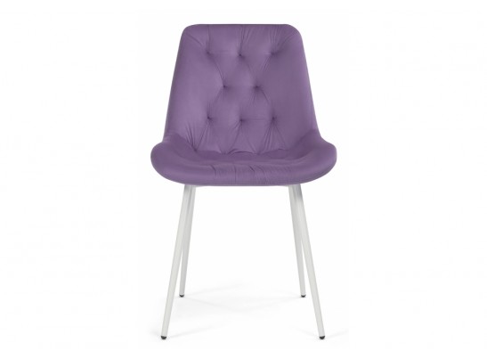 Стул на металлокаркасе Гояр сиреневый / белый глянец в Каменске-Уральском
