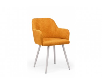 Стул на металлокаркасе Инфини терракота (ocean 015) / серый