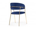 Стул на металлокаркасе Kamelia dark blue / gold в Каменске-Уральском