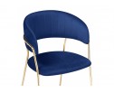 Стул на металлокаркасе Kamelia dark blue / gold в Каменске-Уральском