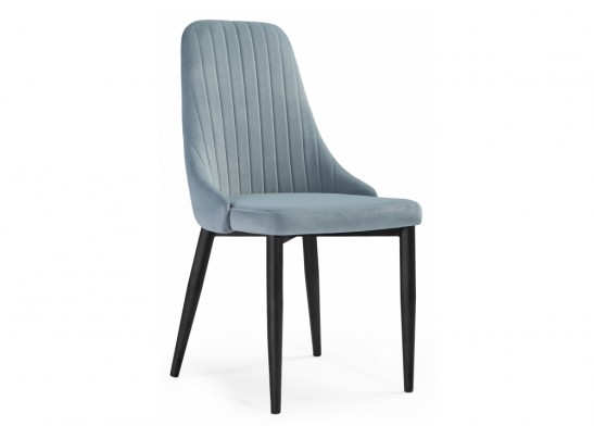 Стул на металлокаркасе Kora light blue / black в Каменске-Уральском