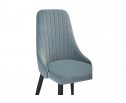 Стул на металлокаркасе Kora light blue / black в Каменске-Уральском