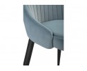 Стул на металлокаркасе Kora light blue / black в Каменске-Уральском