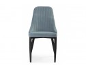 Стул на металлокаркасе Kora light blue / black в Каменске-Уральском