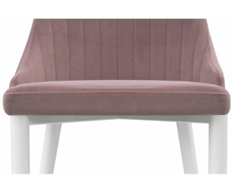 Стул на металлокаркасе Kora light purple / white