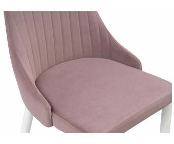 Стул на металлокаркасе Kora light purple / white