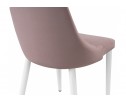 Стул на металлокаркасе Kora light purple / white в Каменске-Уральском