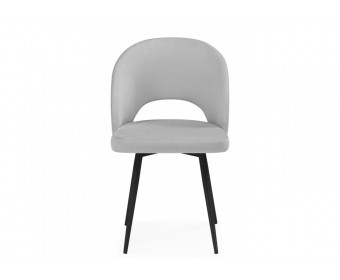 Стул на металлокаркасе Курбис светло-серый (zd 960) / черный