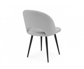 Стул на металлокаркасе Курбис светло-серый (zd 960) / черный