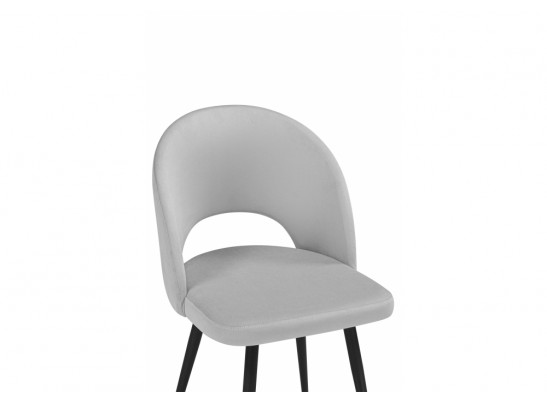 Стул на металлокаркасе Курбис светло-серый (zd 960) / черный в Каменске-Уральском