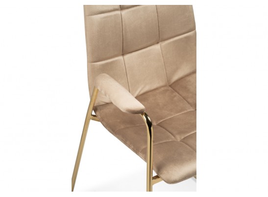 Стул на металлокаркасе Lana beige / gold в Каменске-Уральском