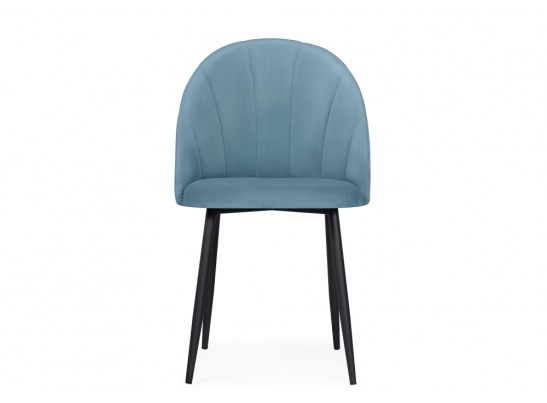 Стул на металлокаркасе Логан голубой / черный в Каменске-Уральском