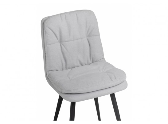 Стул на металлокаркасе Майк светло-серый / черный в Каменске-Уральском