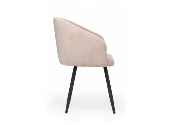 Стул на металлокаркасе Монер 360 латте (glory 10) / черный в Каменске-Уральском