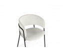 Стул на металлокаркасе Осло белый (milk) / черный в Каменске-Уральском