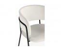 Стул на металлокаркасе Осло белый (milk) / черный в Каменске-Уральском