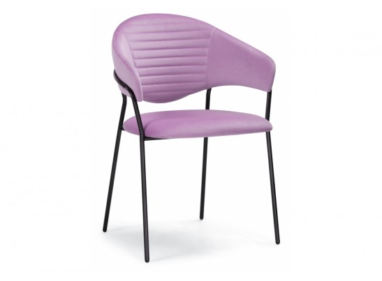 Стул на металлокаркасе Рансол лиловый / черный глянец в Каменске-Уральском