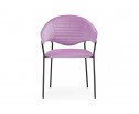 Стул на металлокаркасе Рансол лиловый / черный глянец в Каменске-Уральском