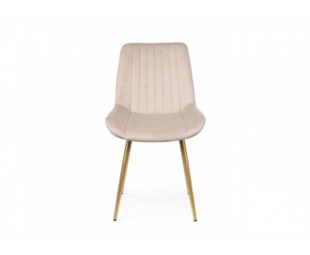 Стул на металлокаркасе Седа 360 бежевый (zd 210) / золотой