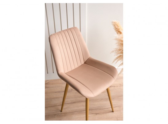 Стул на металлокаркасе Седа 360 бежевый (zd 210) / золотой в Каменске-Уральском