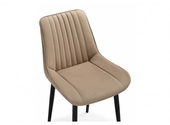 Стул на металлокаркасе Седа К бежевый / черный в Каменске-Уральском