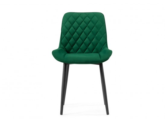 Стул на металлокаркасе Седа ромб зеленый / черный в Каменске-Уральском