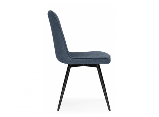 Стул на металлокаркасе Texas 3 поворотный синий / черный в Каменске-Уральском