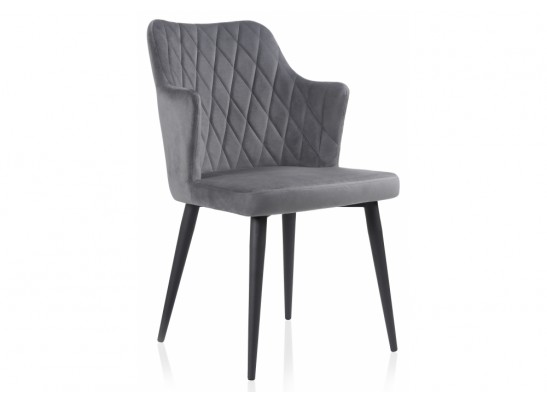 Стул на металлокаркасе Velen dark gray в Каменске-Уральском