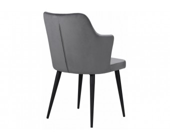 Стул на металлокаркасе Velen dark gray