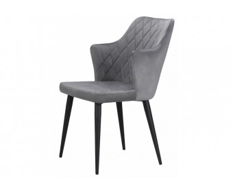 Стул на металлокаркасе Velen dark gray