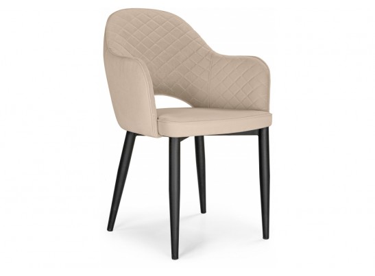 Стул на металлокаркасе Vener beige / black в Каменске-Уральском